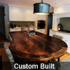 Reclaimed Wood Top Cambridge Kitchen with epoxy finish